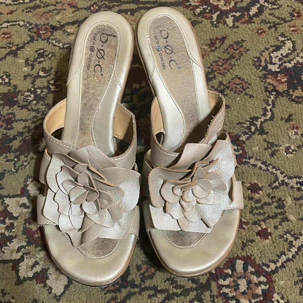 BOC Strappy Floral Heeled Sandals